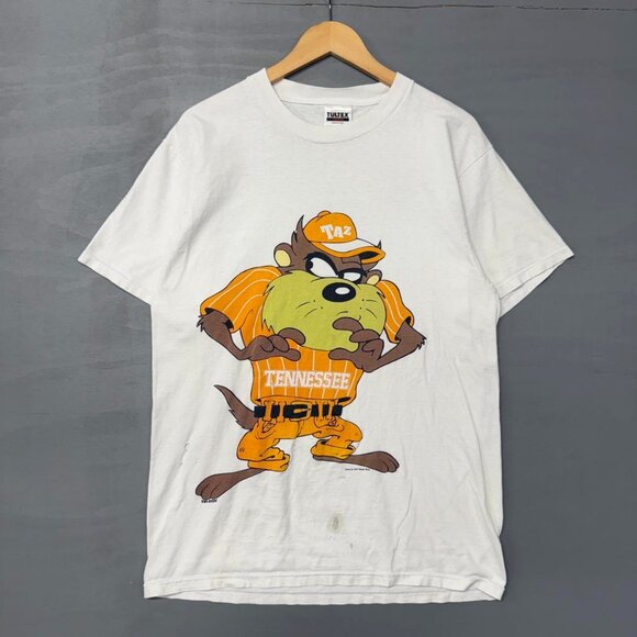 Looney Tunes Other - Vintage Tennessee Vols‎ Tasmanian Devil Taz White 90s Tee Shirt Large
